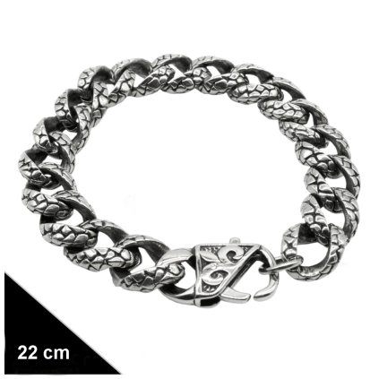 Pánsky hrubý náramok Draco z chirurgickej ocele