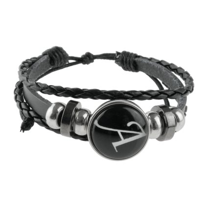 Pánsky náramok z eko kože s písmenom A