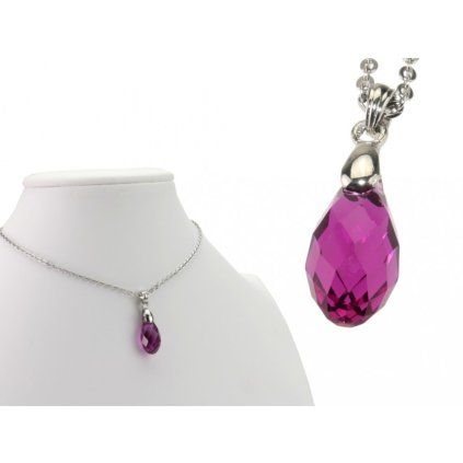 Dámska retiazka z chirurgickej ocele s príveskom Made with Swarovski