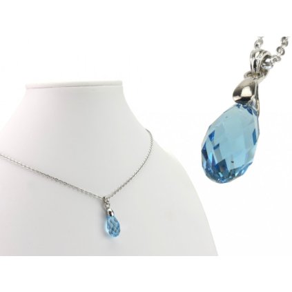 Dámska retiazka z ocele s príveskom Made with Swarovski