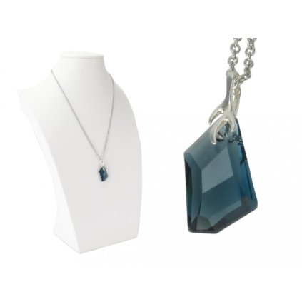 Dámska retiazka z ocele s príveskom Swarovski