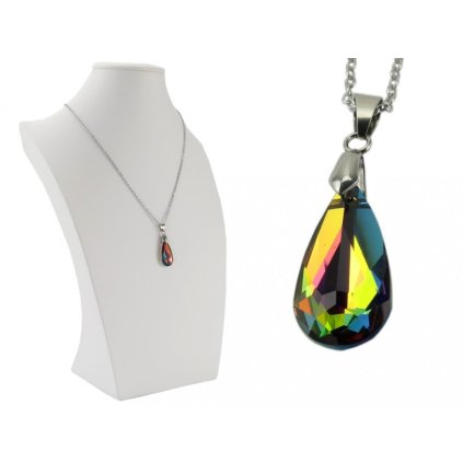 Dámska retiazka z ocele s príveskom Made with Swarovski