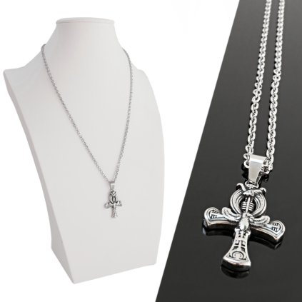 Prívesok s retiazkou Večný Ankh Strážcu Osudu z chirurgickej ocele