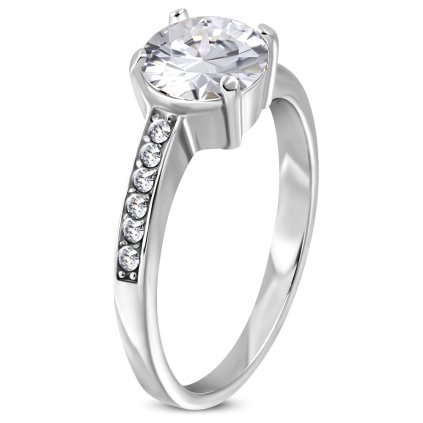 Prsteň s očkom - vykladaný/prstene z chirurgickej ocele