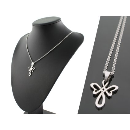 Retiazka s príveskom anjel v tvare krížiku