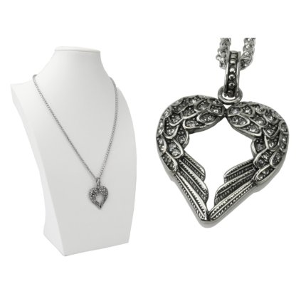 Dámsky prívesok v tvare anjelských krídel z ocele