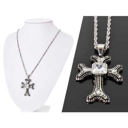 Retiazka s príveskom kríž s očkom