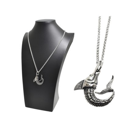 Retiazka s príveskom Mečúň z chirurgickej ocele