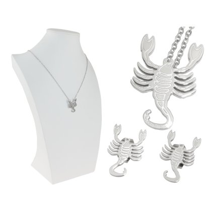 Retiazka s príveskom škorpión + náušnice