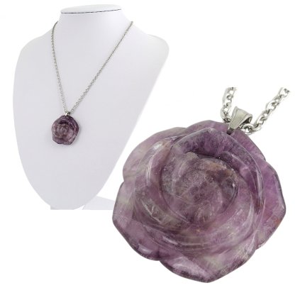 Retiazka s príveskom v tvare kvetu ruže