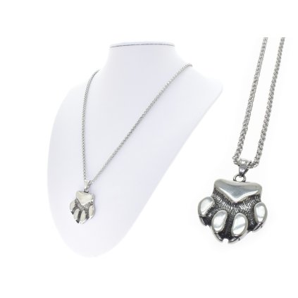 Retiazka s príveskom vlčia laba z chirurgickej ocele