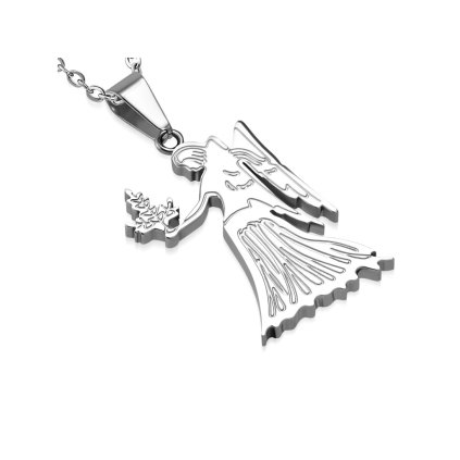 Retiazka s príveskom znamenie zverokruhu Panna z ocele