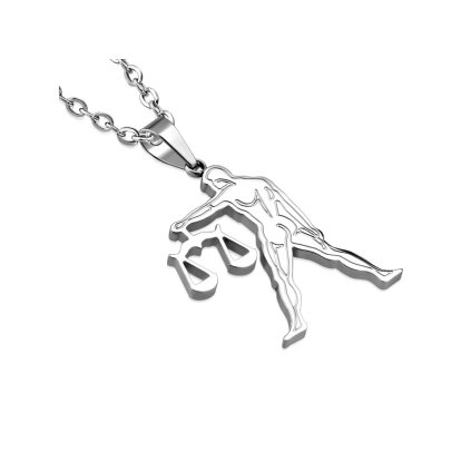 Retiazka s príveskom znamenie zverokruhu Váhy z ocele