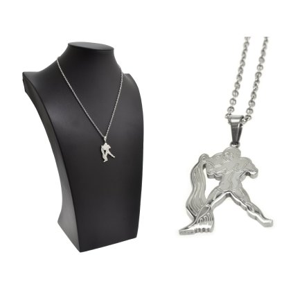 Retiazka s príveskom znamenie zverokruhu Vodnár z ocele