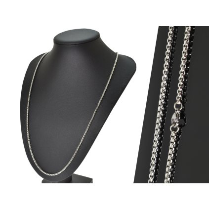 Retiazka z chirurgickej ocele strieborná - Box I.