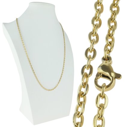 Retiazka z chirurgickej ocele Zlatá - Vicente I.