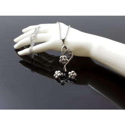 Retiazka ruženec z chirurgickej ocele v zlato-striebornej farbe