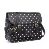 14222 2 kabelka aktovka bodkovana satchel cierna