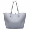 14267 4 kabelka shopper obojstranna tote siva