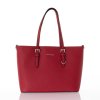 Kabelka - Flora veľká na rameno elegantná, červená