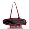 Kabelka - Flora veľká na rameno elegantná, červená