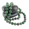 Náhrdeník z minerálu Rubín v Zoisite  8 mm