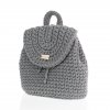 Batoh - háčkovaný tmavosivý