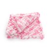 Puffy color deka - teplá pletená ružová