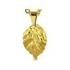 Dámska retiazka s príveskom z ocele v zlatej farbe Golden Leaf/Šperky z chirurgickej ocele