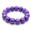 Dámsky náramok z korálok s efektom "frosted" - "Frozen Sparkle" Purpurový