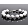Dámsky náramok z polodrahokamu Howlit - Jacqueline 8 mm