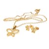 5076 damsky set v tvare motyla retiazka s priveskom a nausnice yara