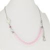 Dievčenský náhrdelník ružový s lienkou