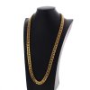 13763 2 hruba zlata ocelova retiazka double link 12