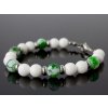 Náramok dámsky z perlete gigantických mušlí -zelenobiely