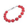 Náramok z červeného syntetického Tyrkysu - Camelia