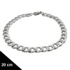 Náramok z chirurgickej ocele strieborný - Zenith 20 cm