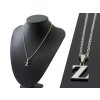 Oceľová retiazka príveskom písmeno Z - 1,3 cm