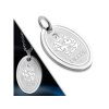 Oceľová retiazka s oválnym príveskom znamenie Ryby