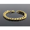 Oceľový pánsky náramok zlatý 8 mm - Leo