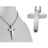 Pánska retiazka s príveskom kríž z chirurgickej ocele
