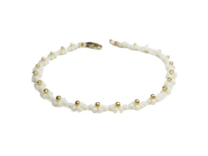 Náramek - Sedmikráska - PVD Gold, Miyuki