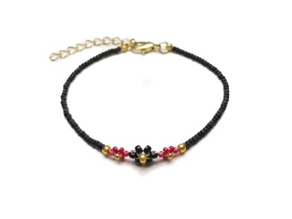 Náramek "Bella Flora" - PVD Gold, Miyuki