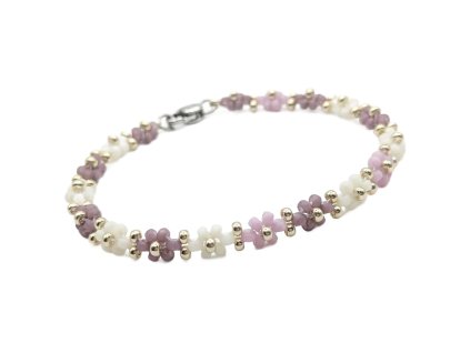 Náramek - Viola - Miyuki & Ocel