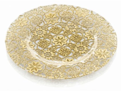 21165 ivv arabesque servirovaci tanier 32 cm zlaty