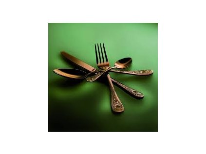 23550 mepra luxusny priborovy set s ornamentmi diana bronzo 24 ks