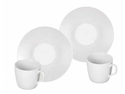 23643 meissen cosmopolitan white mesh espresso set 4 ks