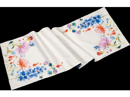 24513 anmut flowers textil behun satin 50x150 cm villeroy amp boch