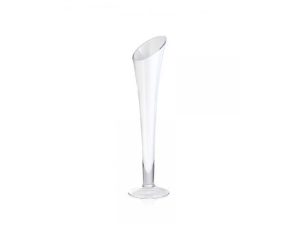 25332 ivv kalos vaza 65 cm biele sklo