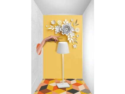 25515 zafferano dotykova stolova lampa biela poldina